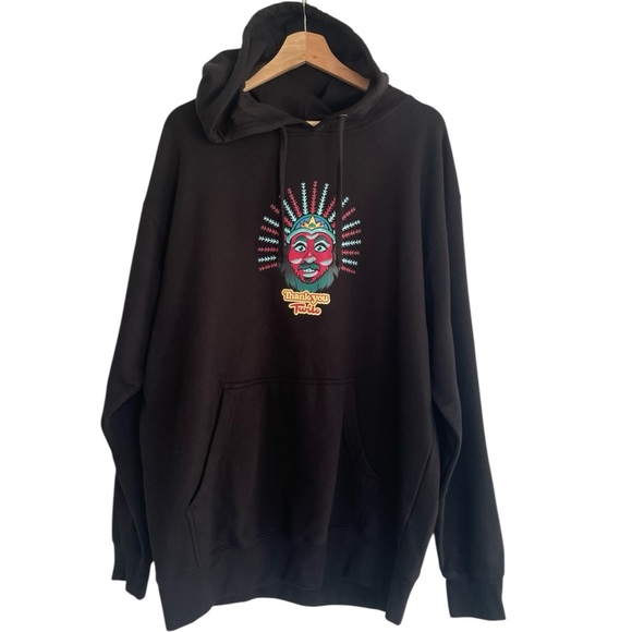 Twilo Skate Corner & Thank You Skate Co. Colorful Logo Black Classic Hoodie - Picture 1 of 13